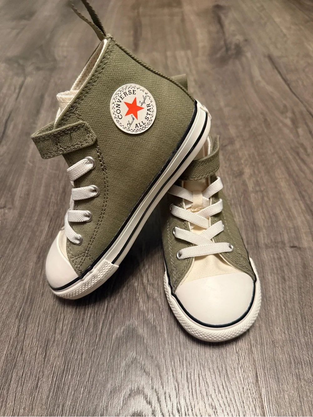 Converse Olive Green Easy On High-Top Sneakers - Little Kids Sz 10